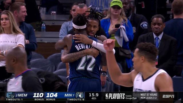 生涯首个系列赛胜利！莫兰特准三双 灰熊淘汰森林狼