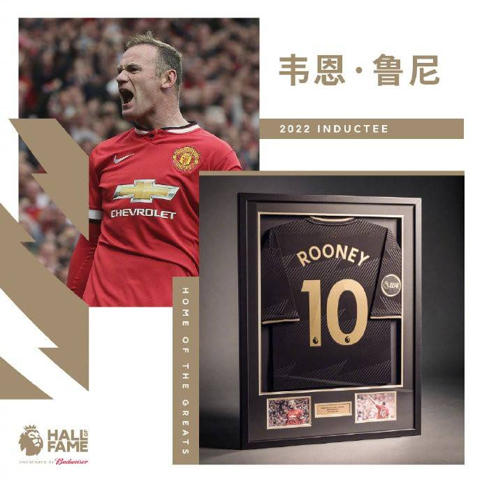 鲁尼、维埃拉入选2022英超名人堂。