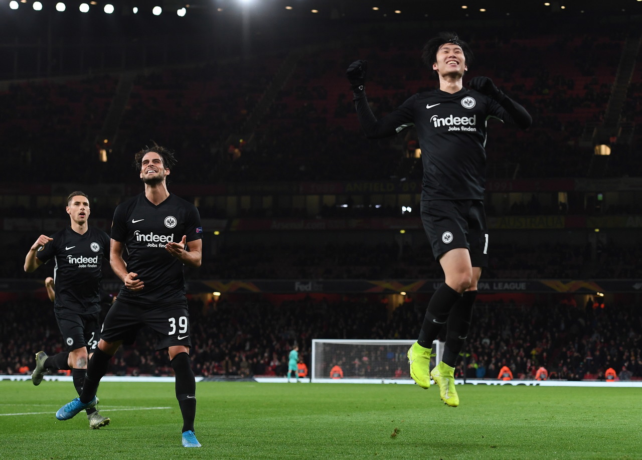 欧联杯官方评选本轮最佳球员，镰田大地当选