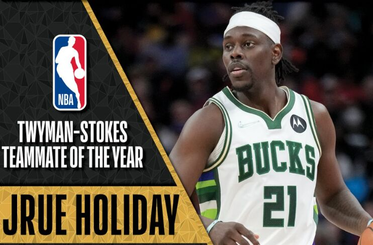 NBA官宣本赛季最佳队友奖 雄鹿队朱-霍乐迪力克保罗、德罗赞生涯第二次斩获