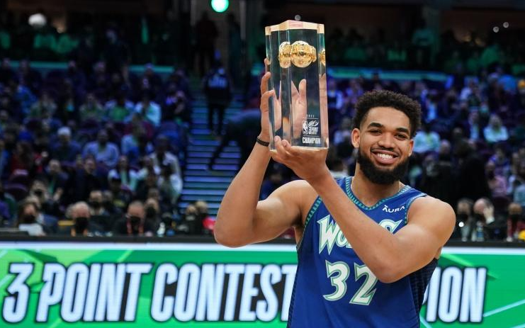 最强投篮型中锋？美媒列联盟历史中锋三分进球数 唐斯第一