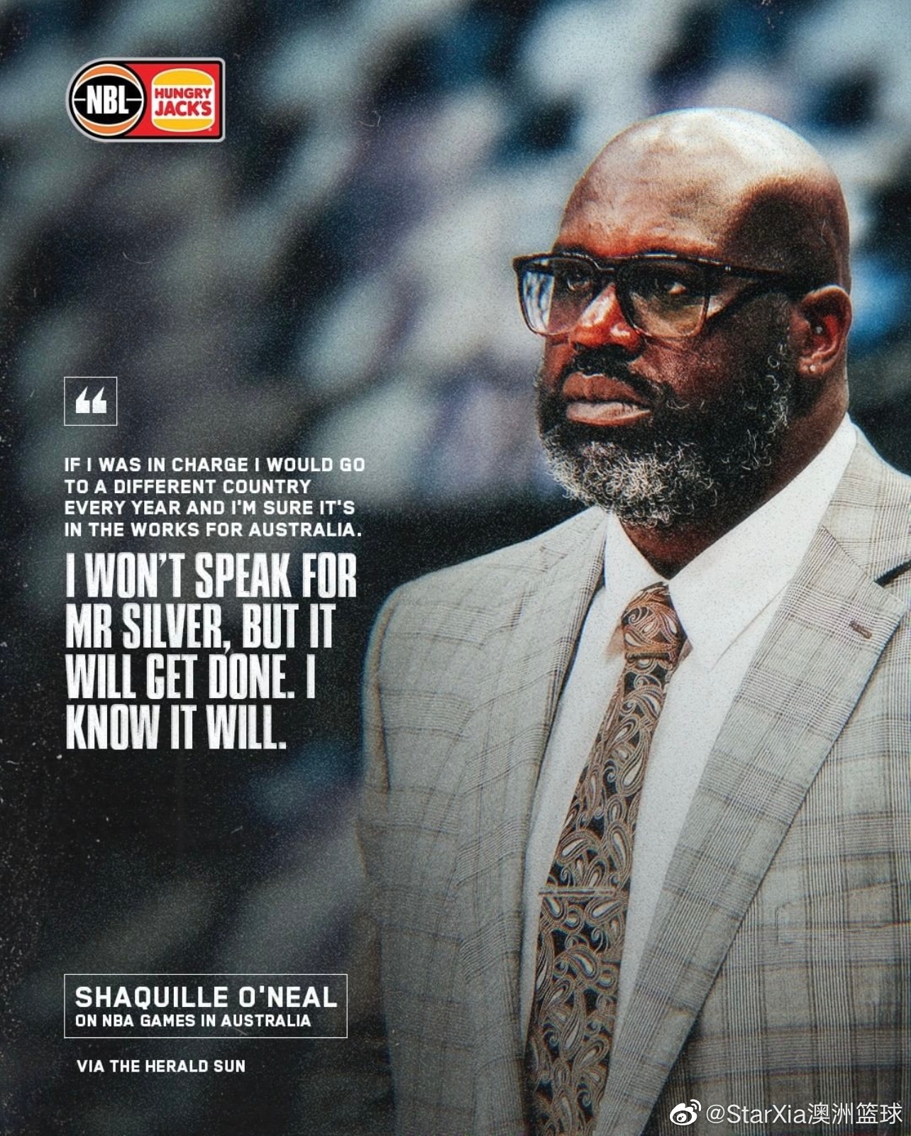 奥尼尔在澳洲参加商业活动 深化两国篮球运动紧密合作