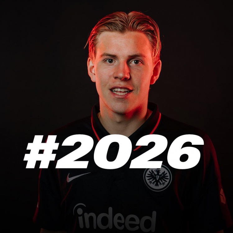 米兰边锋海于格永久转会至法兰克福，双方签约至2026