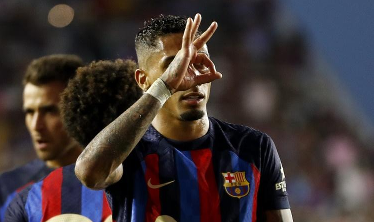 世体：拉菲尼亚将与维尼修斯、罗德里戈竞争世界杯首发位置