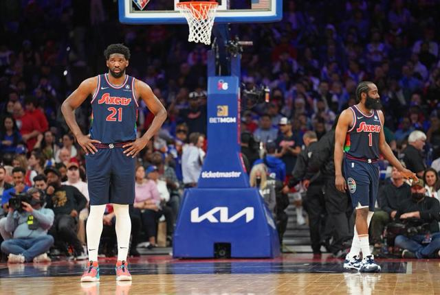 哈登回归 恩比德状态找回爆砍43分携手哈登准三双送公牛5连败