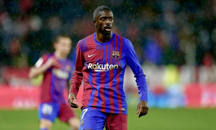 登贝莱续约时要求拉波尔塔打造一支冠军球队，他不害怕竞争